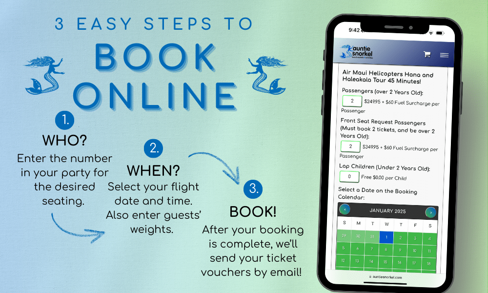 Air Maui Hana Haleakala - 3 Steps to Book Online