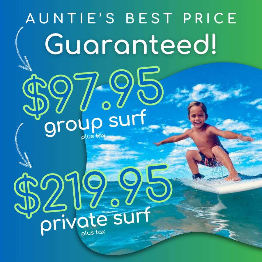 Aunties Best Price Guaranteed - Waves Hawaii Surf School - Surf Lessons, Camps, Baby Surf & Surf Coaching Maui, HI - Book Maui Activities at Auntie Snorkel