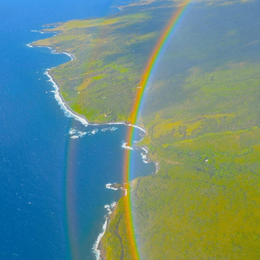 Double-Rainbow-Over-Hana-Coastline-with-Air-Maui-Air-Maui-Hana-and-Haleakala-Helicopter-Tour-–-45-Minutes-Book-Maui-Activities-at-Auntie-Snorkel