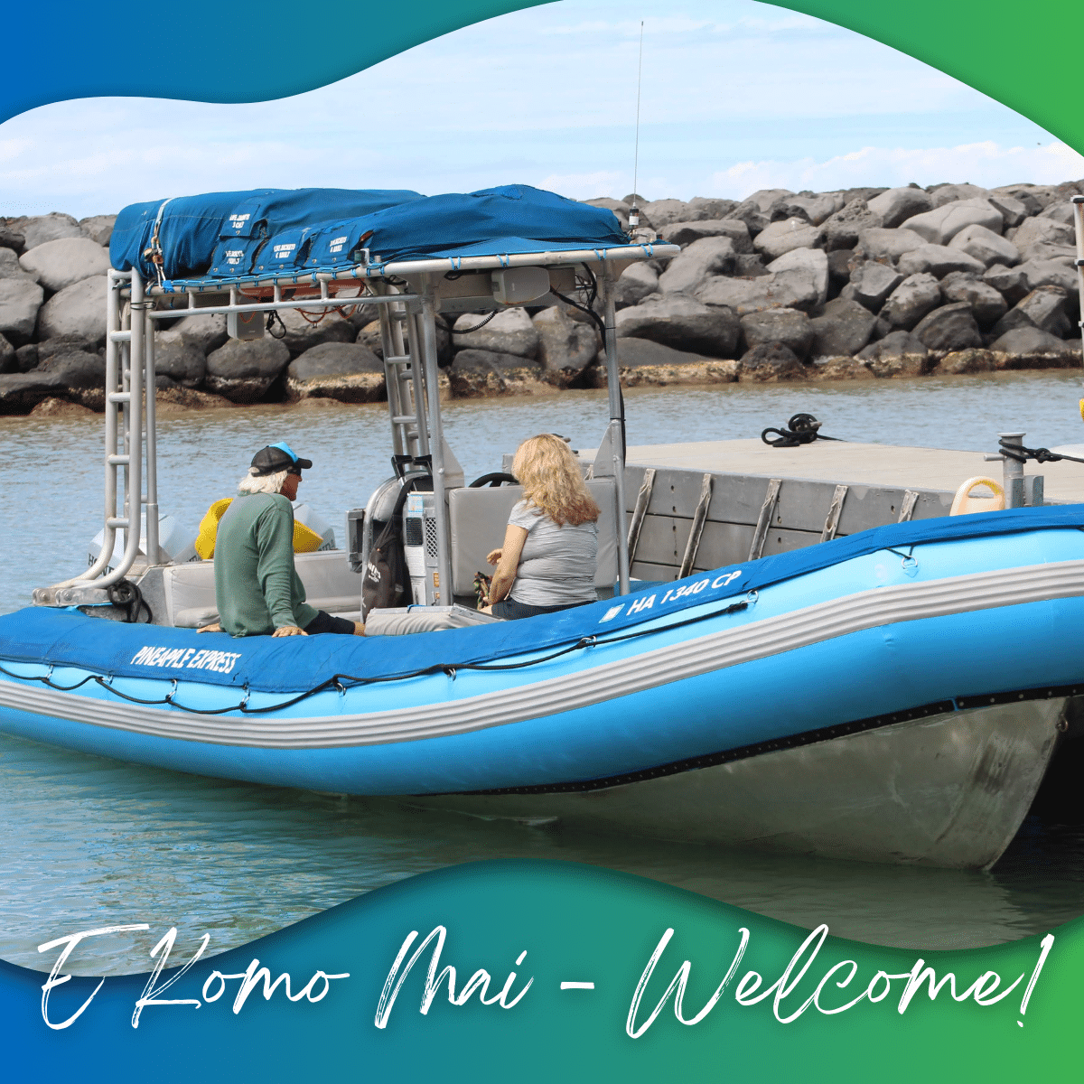 E Komo Mai - Welcome - Blue Water Rafting Kanaio Coast - Book Maui Activities at Auntie Snorkel