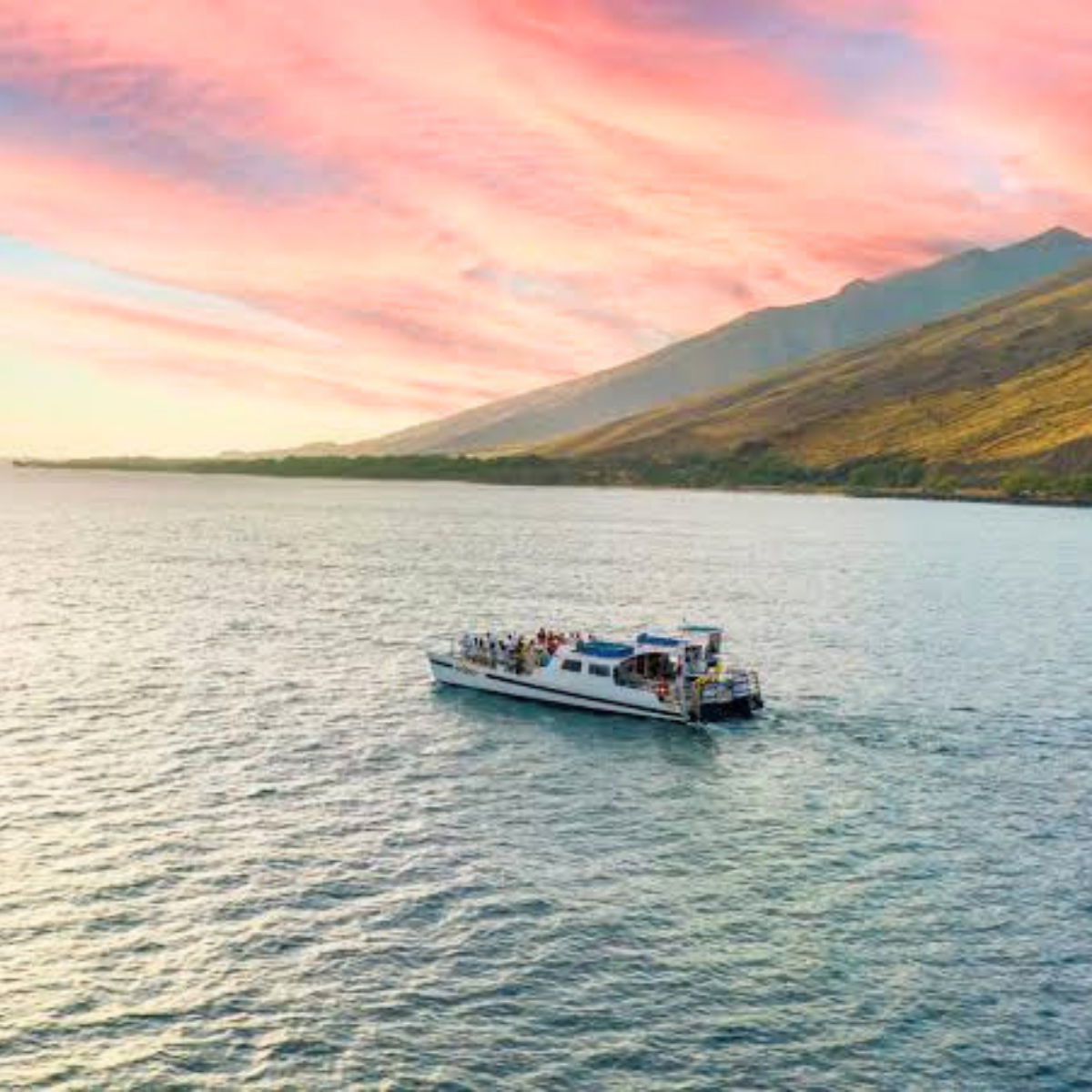 Enjoy Sunset on the Water in Maui - Malolo Maui Sunset Cocktail Cruise - Book Maui Activities at Auntie Snorkel