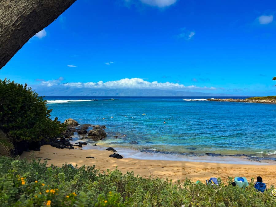 People snorkeling at Kapalua Bay