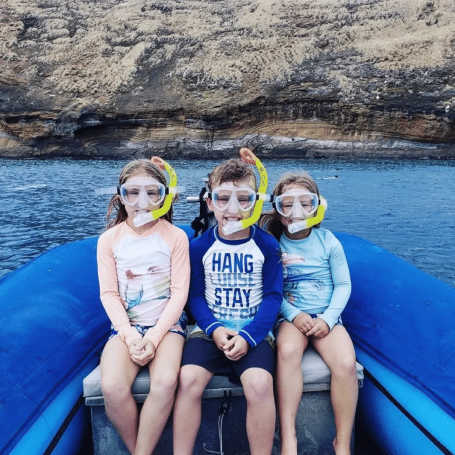 Kids Love the Adventure- Blue Water Rafting Molokini and Turtle Town 3 Hour Snorkel Tour - Book Maui Activities at Auntie Snorkel