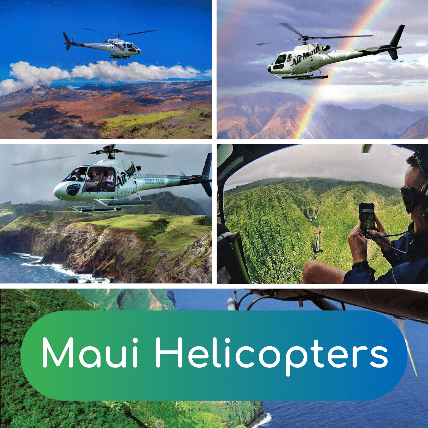 Maui Helicopters - Book Maui Activities at Auntie Snorkel
