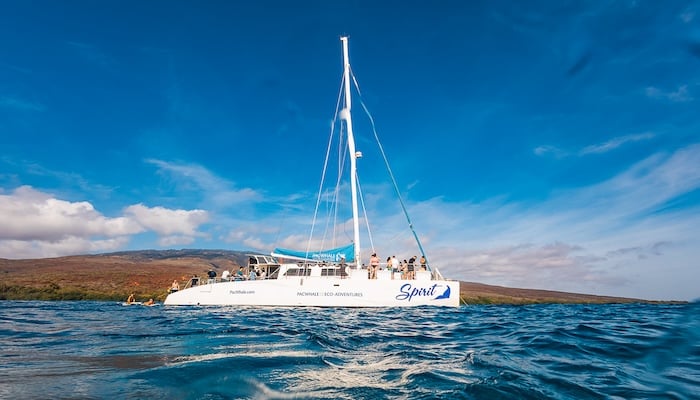 Pacific Whale Foundation Ocean Spirit Vessel - Pacific Whale Foundation Lanai Snorkel and Dolphin Watch Tour - Book Maui Activities at Auntie Snorkel