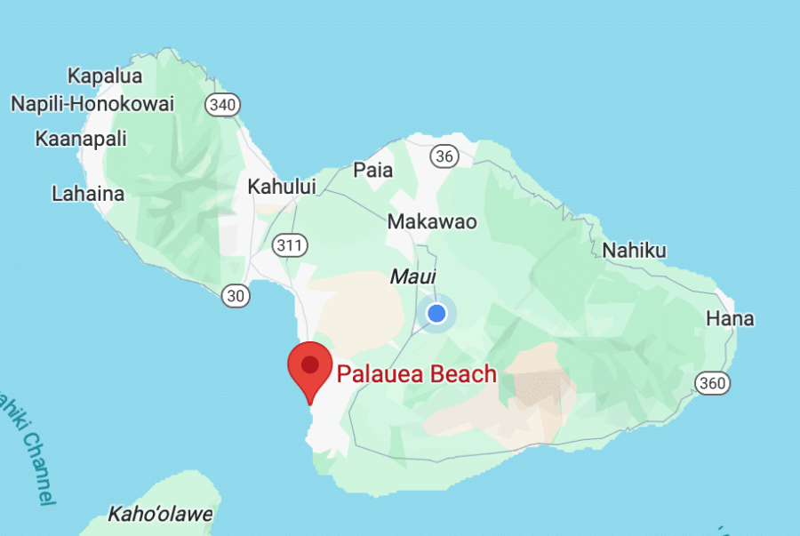 Palauea Map
