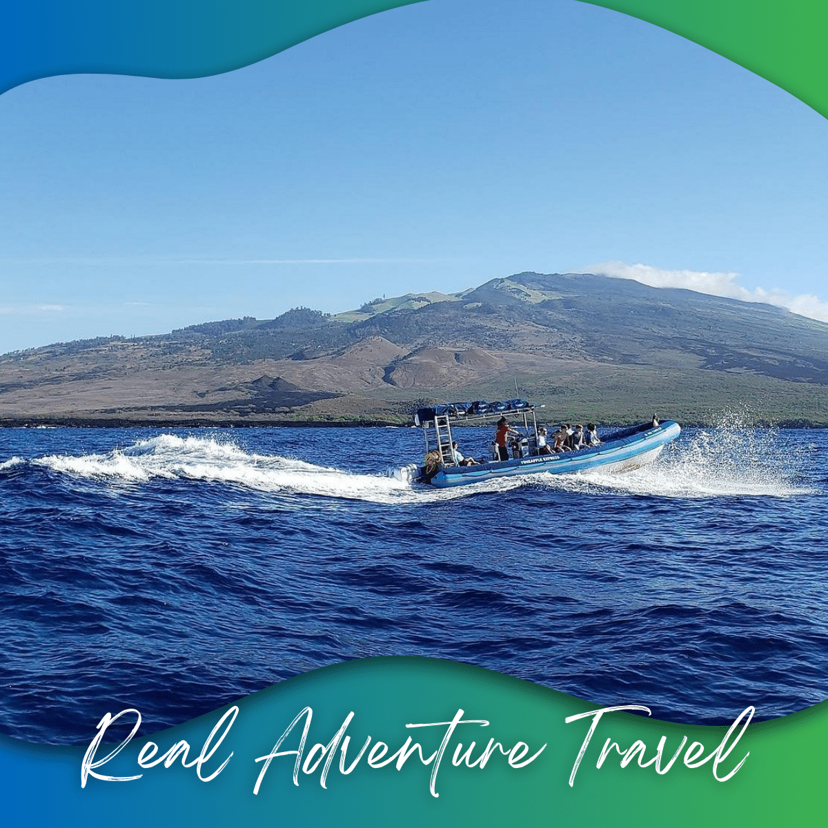 Real Adventure Travel - Blue Water Rafting Kanaio Coast - Book Maui Activities at Auntie Snorkel