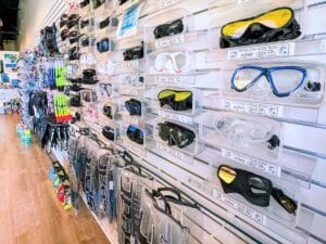 Retail Snorkel Gear at Auntie Snorkel