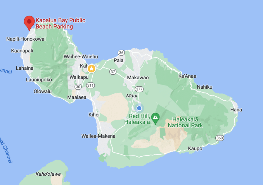 Kapalua Bay Map