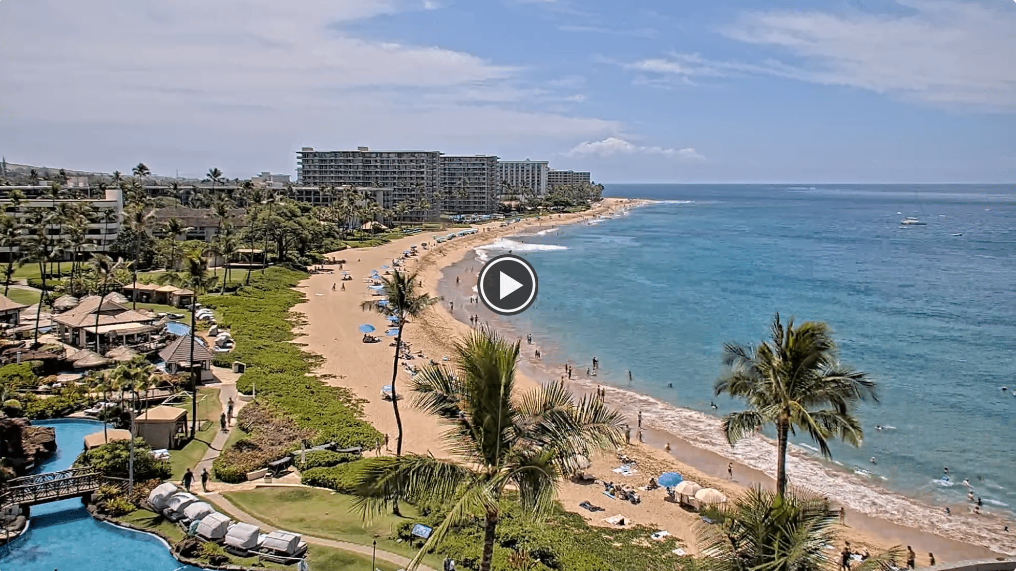 Live Webcam at Kaanapali Beach and Black Rock - View from the Sheraton Resort
