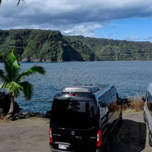 See the sights comfortably - Aloha Eco Adventures Road to Hana Halfway & Haleakala National Park Tour - Book Maui Activities at Auntie Snorkel