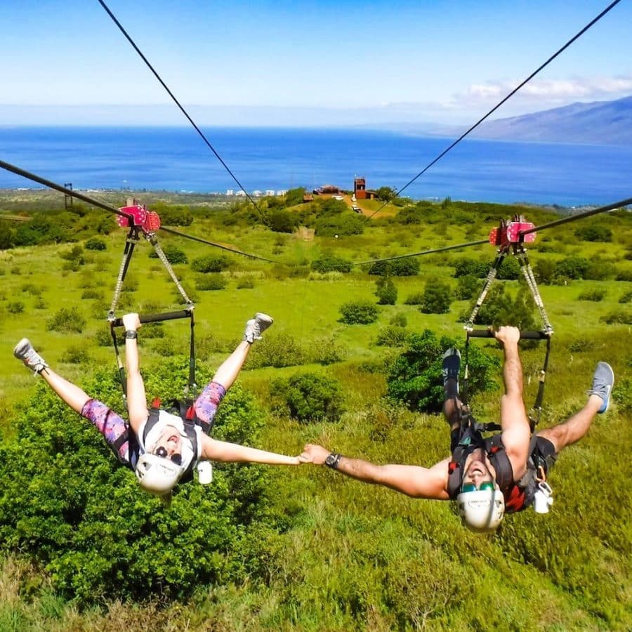 Kapalua Ziplines All Dual Ziplines - Book Maui Activities at Auntie Snorkel